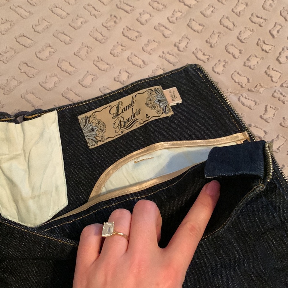 Lamb denim capris - Picture 2 of 8